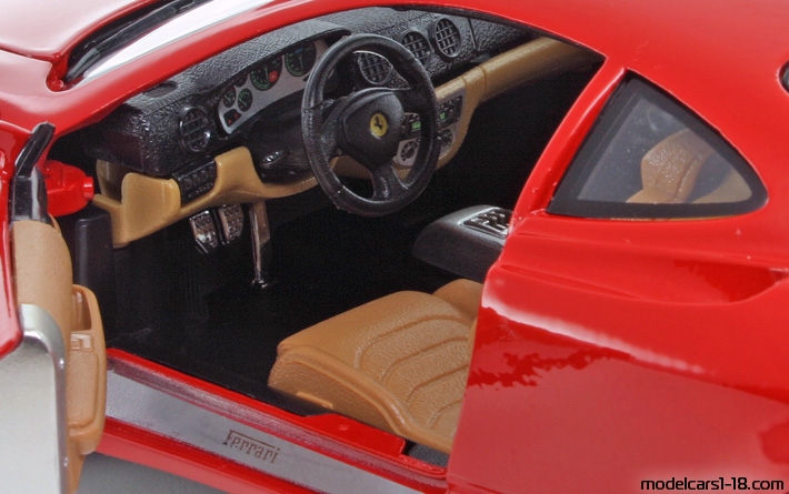 1999 - Ferrari 360 Modena Bburago 1/18 (Rot) Innenraum Armaturenbrett