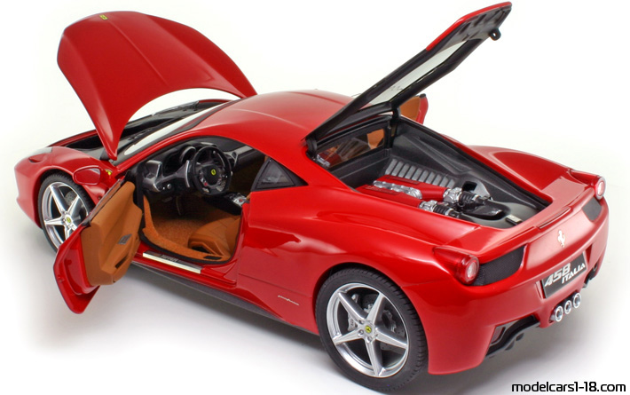 2010 - Ferrari 458 Italia Elite 1/18 (Rot) Zu öffnende Teile