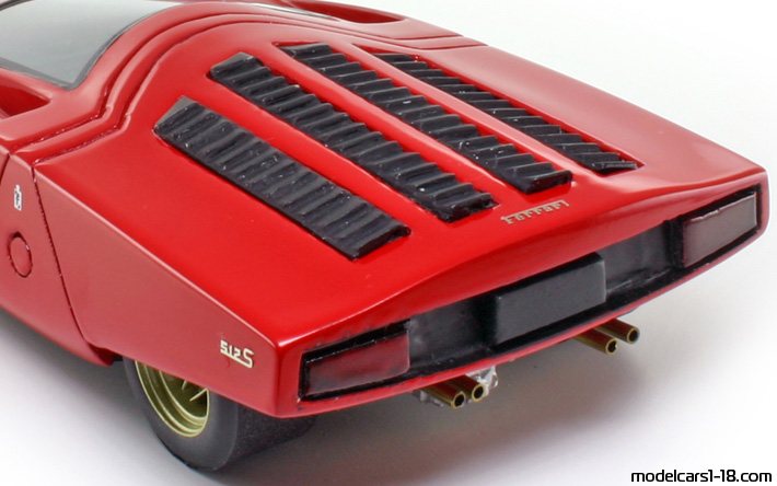 1969 - Ferrari 512 S Speciale Pininfarina Concept SM Model Art 1/18 (Rot) Motor