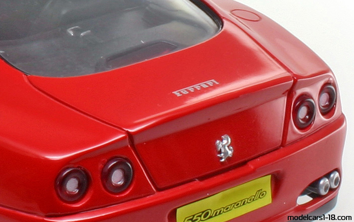 1996 - Ferrari 550 Maranello Anson 1/18 (Rot) Kofferraum / Klappbare Scheinwerfer
