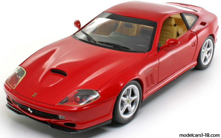 1996 - Ferrari 550 Maranello Hot Wheels 1/18 (Rot) Vorne linke Seite