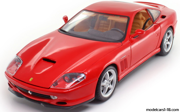 1996 - Ferrari 550 Maranello Maisto 1/18 (Rot) Vorne linke Seite