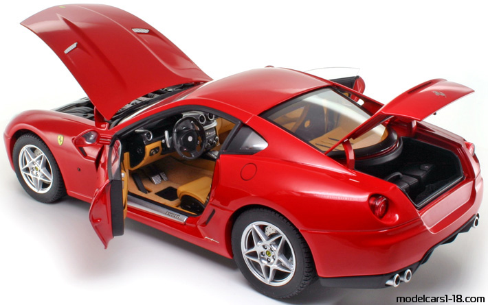 2006 - Ferrari 599 GTB Fiorano Elite 1/18 (Rot) Zu öffnende Teile