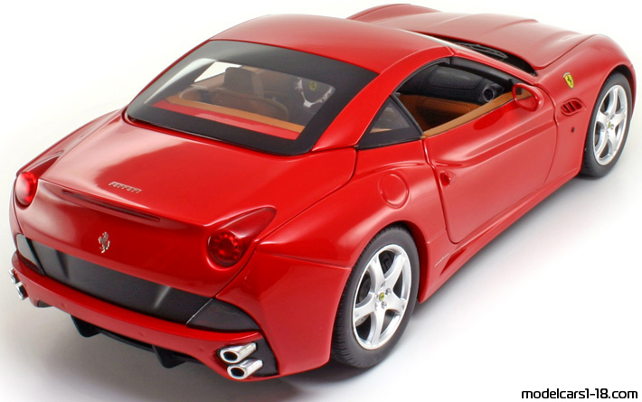 2008 - Ferrari California Elite 1/18 (Rot) Hinten rechte seite