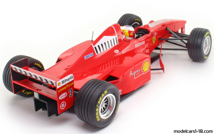 1998 - Ferrari F300 Launch Version (F310 B) Minichamps 1/18 (Rot) Hinten rechte seite