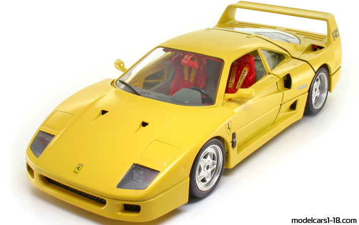 1987 - Ferrari F40 Bburago 1/18 (Yellow) Vorne linke Seite