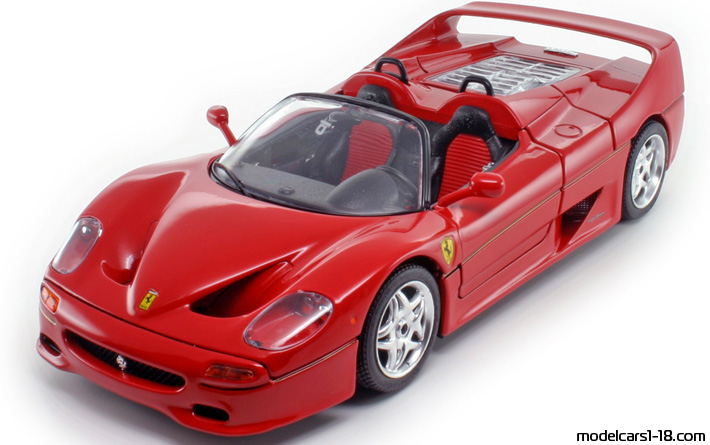 1995 - Ferrari F50 Bburago 1/18 (Rot) Vorne linke Seite