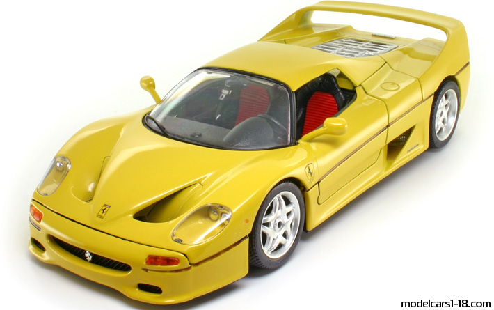 1995 - Ferrari F50 Bburago 1/18 (Yellow) Vorne linke Seite
