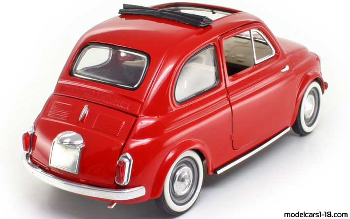 1957 - Fiat 500 Solido 1/16 (Rot) Hinten rechte seite