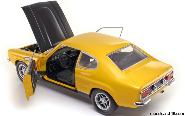 1971 - Ford Capri RS2600 Minichamps 1/18 (Gelb / Schwarz) Zu öffnende Teile