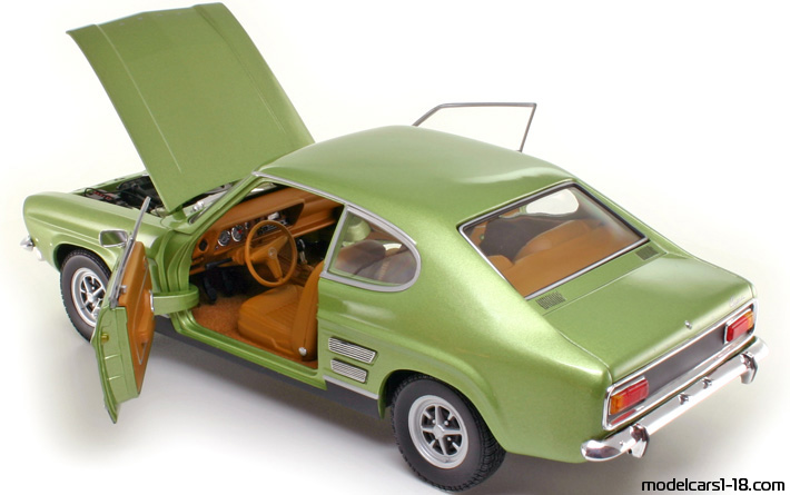1969 - Ford Capri Minichamps 1/18 (Grün) Zu öffnende Teile