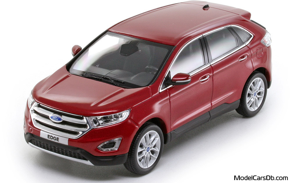 2017 - Ford Edge Norev 1/43 (Rot) Vorne linke Seite