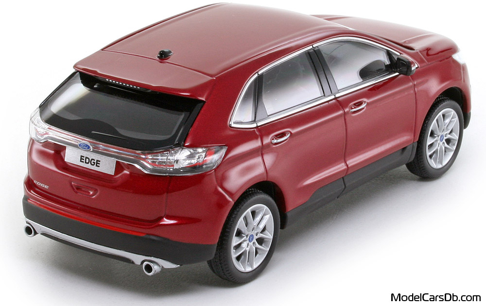 2017 - Ford Edge Norev 1/43 (Rot) Hinten rechte seite