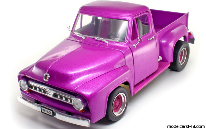1953 - Ford F-100 Road Legends 1/18 (Lila) Vorne linke Seite