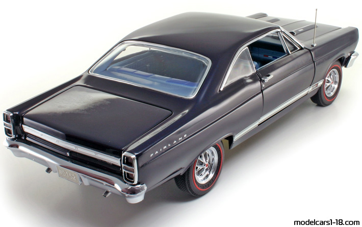 1967 - Ford Fairlane GTA GMP 1/18 (Blau) Hinten rechte seite