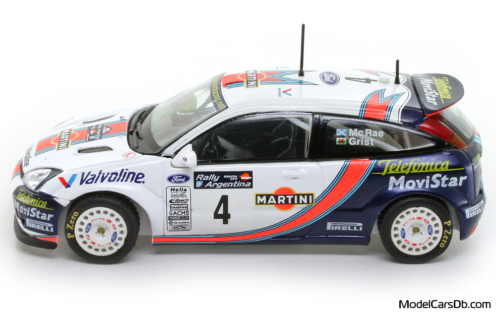 2001 - Ford Focus RS WRC IXO 1/43 (Weiß / Blau) Seite
