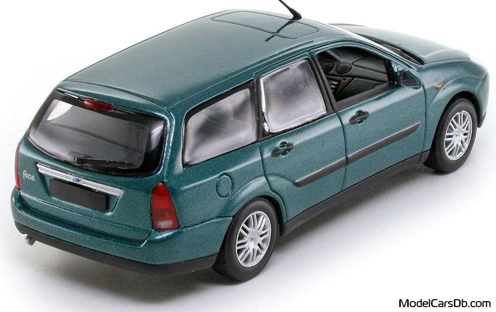 1998 - Ford Focus Turnier Minichamps 1/43 (Grün) Hinten rechte seite