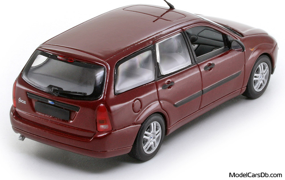 1998 - Ford Focus Turnier Minichamps 1/43 (Rot) Hinten rechte seite
