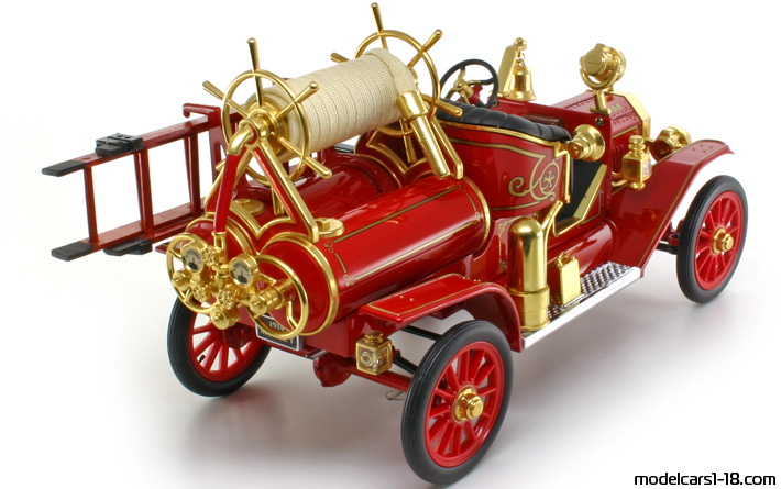 1914 - Ford Model T Fire Engine Signature Models 1/18 (Rot) Hinten rechte seite
