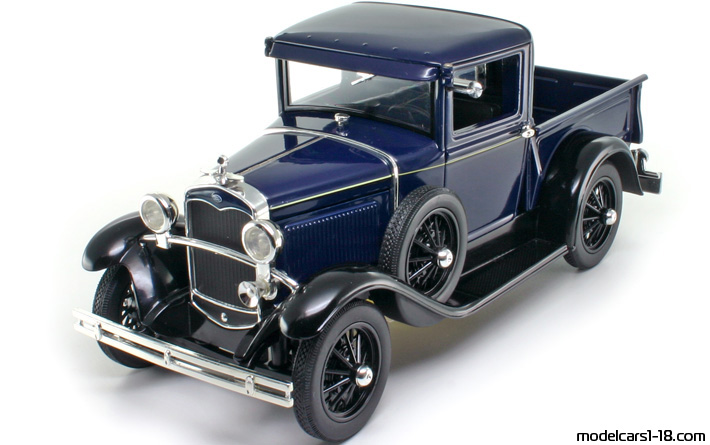 1931 - Ford Pickup (Model A) Signature Models 1/18 (Blau / Schwarz) Vorne linke Seite