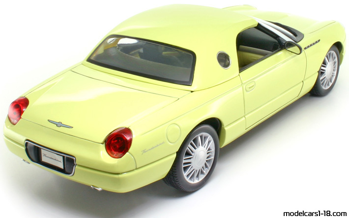 2002 - Ford Thunderbird Maisto 1/18 (Gelb) Hinten rechte seite