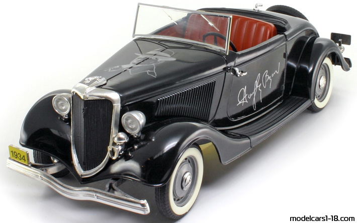 1934 - Ford V8 Roadster Solido 1/19 (Schwarz) Vorne linke Seite