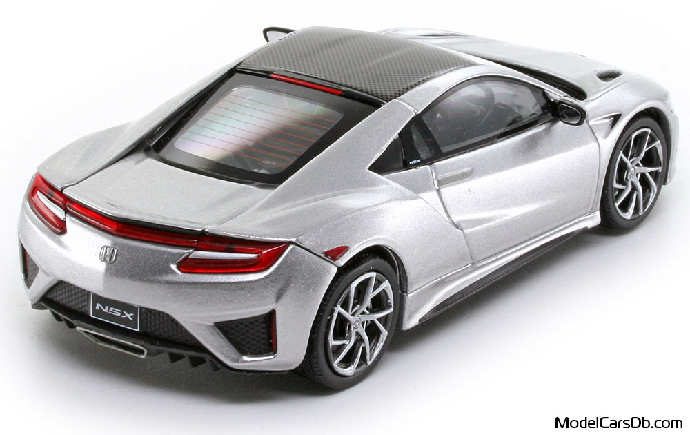 2017 - Honda NSX (NC1) TSM-Model 1/43 (Silber) Hinten rechte seite