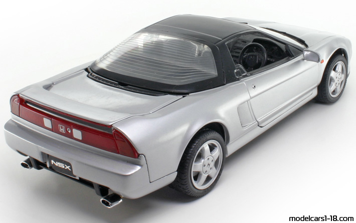 1990 - Honda NSX Kyosho 1/18 (Silber / Schwarz) Hinten rechte seite