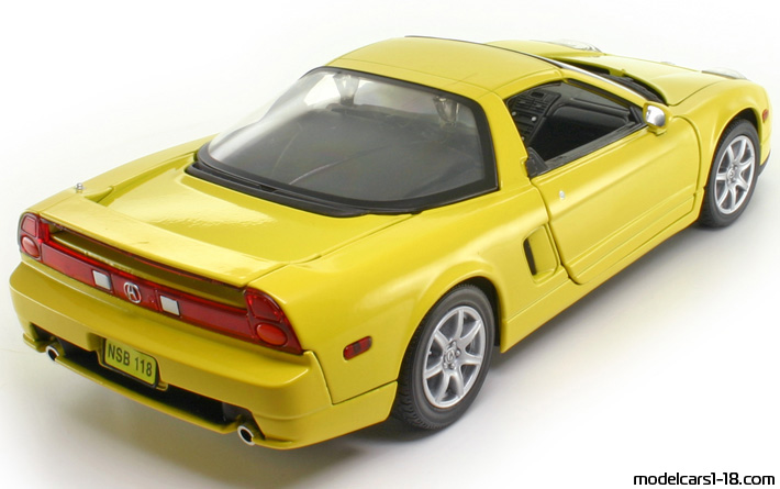 2003 - Honda NSX Motor Max 1/18 (Gelb) Hinten rechte seite