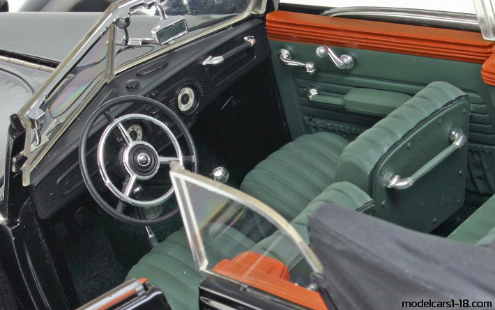 1939 - Horch 930V Ricko 1/18 (Schwarz) Innenraum Armaturenbrett