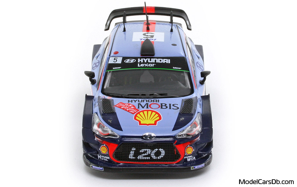 2017 - Hyundai i20 WRC IXO 1/43 (Blue / Blau) Front