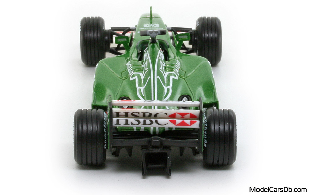 2000 - Jaguar Cosworth R1 Hot Wheels 1/43 (Grün / Weiß) Heck