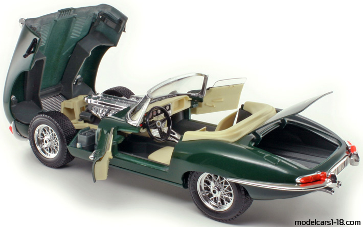 1961 - Jaguar E-Type Bburago 1/18 (Green) Zu öffnende Teile