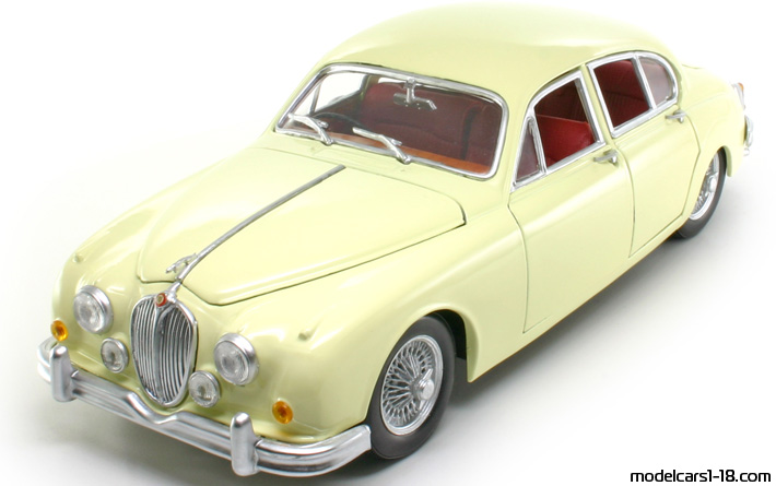 1959 - Jaguar Mark II Maisto 1/18 (White) Vorne linke Seite