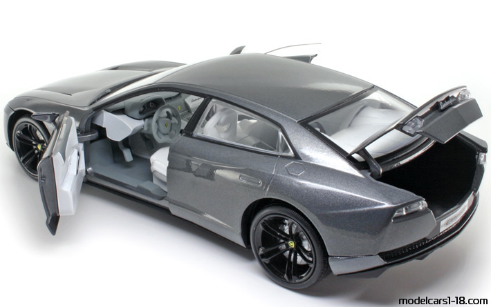 2008 - Lamborghini Estoque Concept Mondo Motors 1/18 (Grau) Zu öffnende Teile