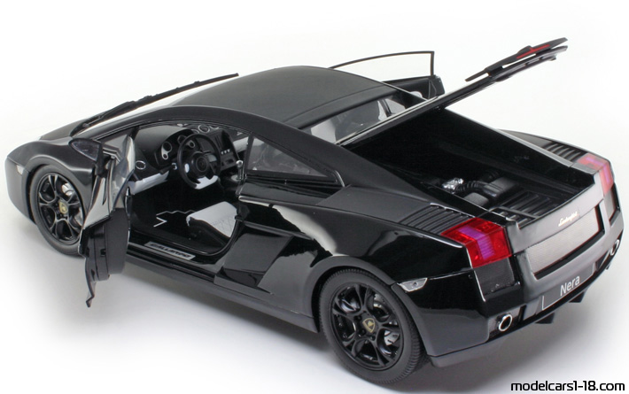 2007 - Lamborghini Gallardo Nera Norev 1/18 (Schwarz) Zu öffnende Teile
