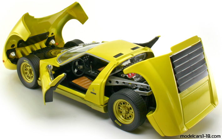 1967 - Lamborghini Miura P400 Anson 1/18 (Gelb / Gelb) Zu öffnende Teile