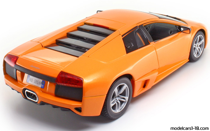 2007 - Lamborghini Murcielago LP640 Maisto 1/18 (Orange) Hinten rechte seite