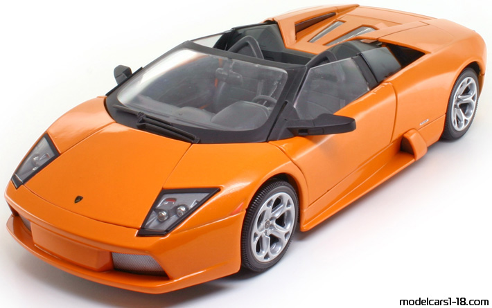 2001 - Lamborghini Murcielago Roadster Motor Max 1/18 (Orange) Vorne linke Seite