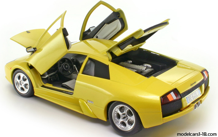 2001 - Lamborghini Murcielago Bburago 1/18 (Gelb) Zu öffnende Teile
