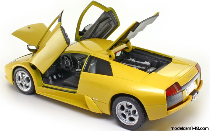 2001 - Lamborghini Murcielago Maisto 1/18 (Gelb) Zu öffnende Teile