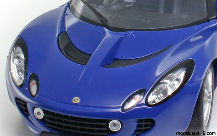 2002 - Lotus Elise 111S Jadi 1/18 (Blau) Kofferraum / Klappbare Scheinwerfer