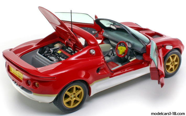 1999 - Lotus Elise Type 49 Sun Star 1/18 (Rot / Weiß) Zu öffnende Teile