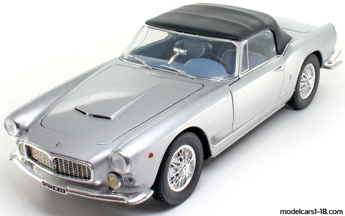 1959 - Maserati 3500 GT Vignale Ricko 1/18 (Silber) Vorne linke Seite