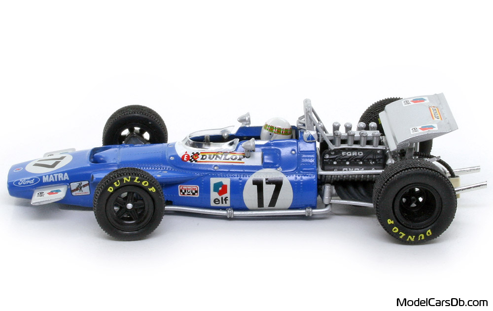1969 - Matra Cosworth MS80 Quartzo 1/43 (Blau / Silber) Seite