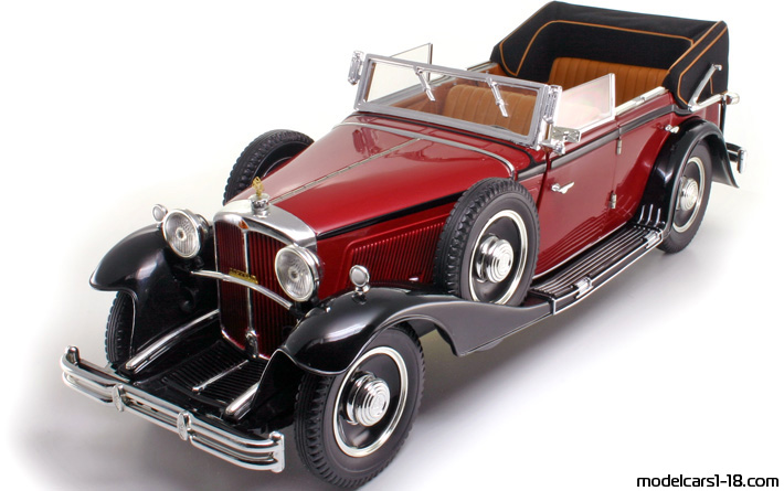 1932 - Maybach DS8 Zeppelin Anson 1/18 (Brown / Schwarz) Vorne linke Seite