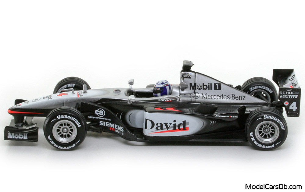 2001 - McLaren Mercedes MP4-16 Hot Wheels 1/43 (Hellsilber / Schwarz) Seite