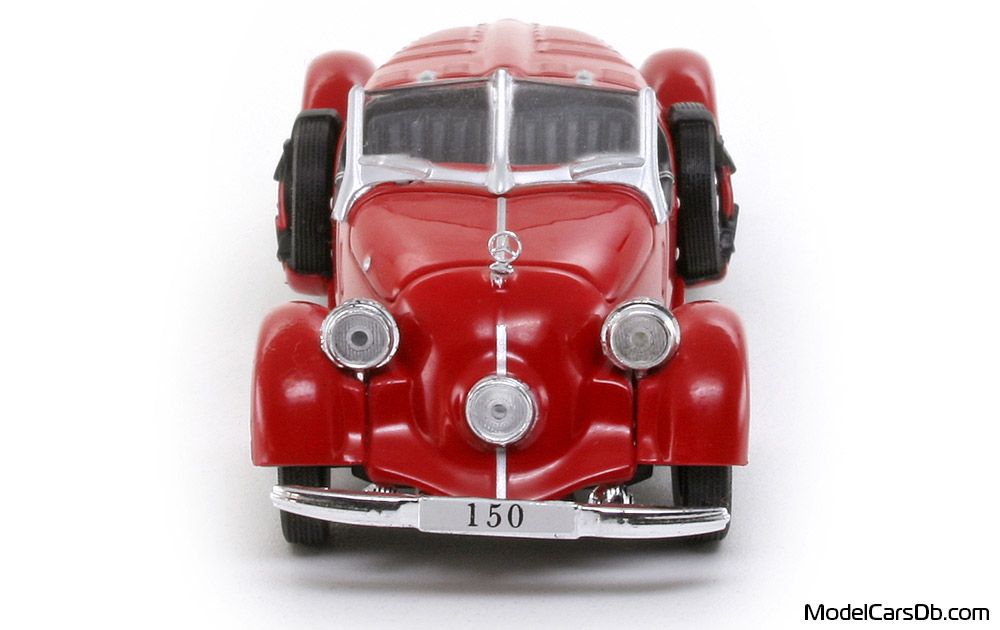 1935 - Mercedes 150H Sport Roadster DeAgostini 1/43 (Rot) Front