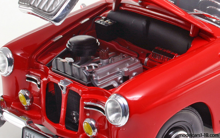 1953 - Mercedes 180 (W120) Fire Dept Revell 1/18 (Rot) Motor