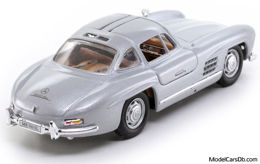 1954 - Mercedes 300 SL (W198) DeAgostini 1/43 (Silber) Hinten rechte seite